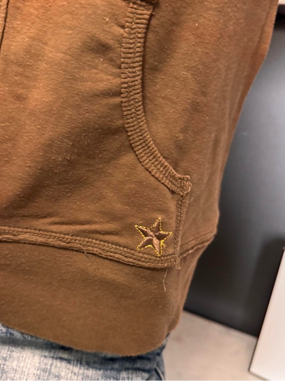725 Originals Star Detail Short Sleeve Y2K Hoodie - Picture 3 of 4